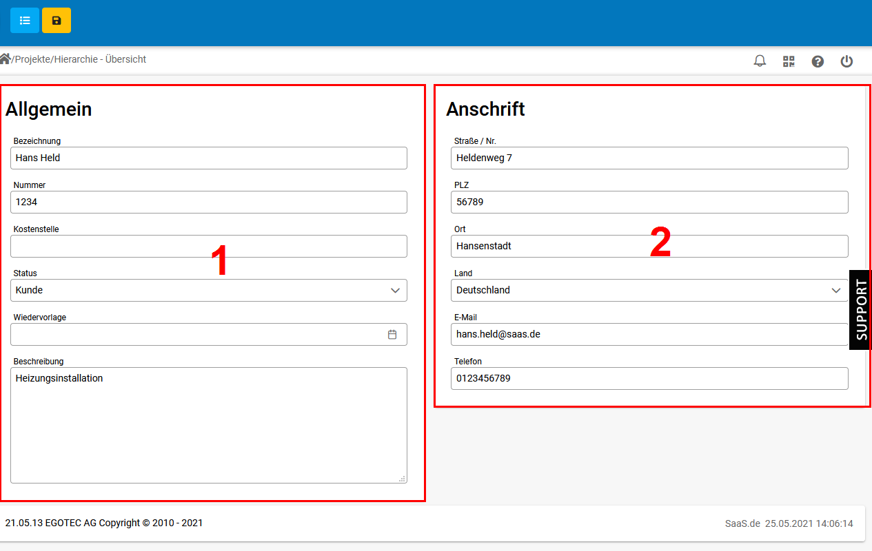 Kundeninformationen