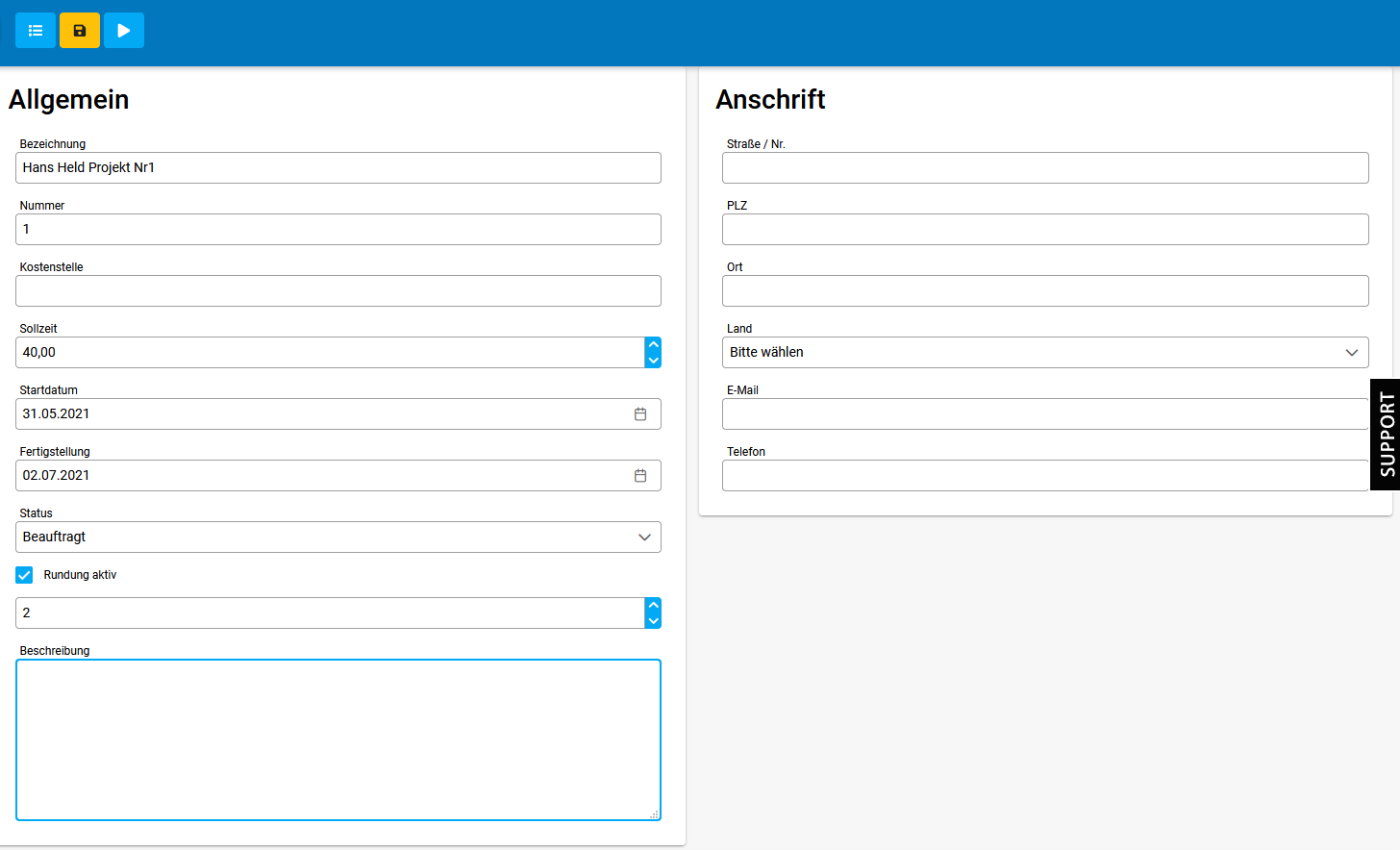 Projektinformationen