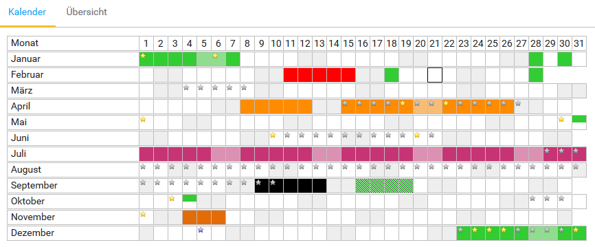 Urlaubskalender