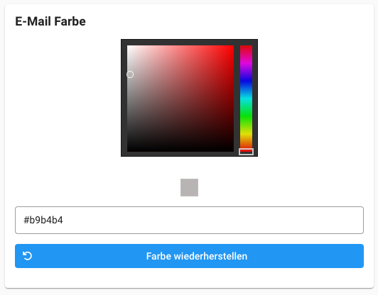 Firma - E-Mail Farbe