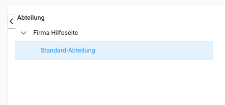 Abteilungen - Abteilung